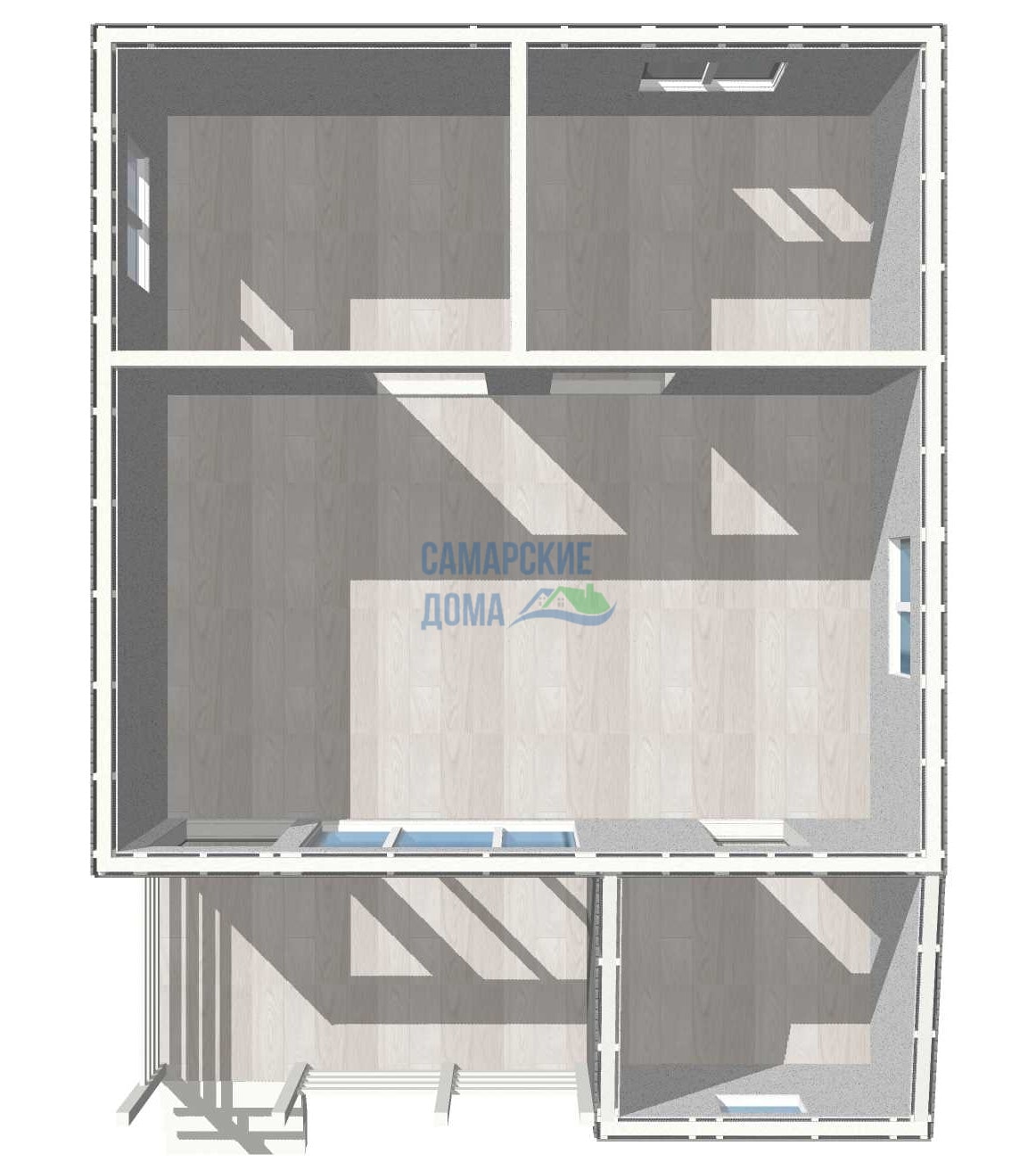 Планировка дома СД-482д 3D